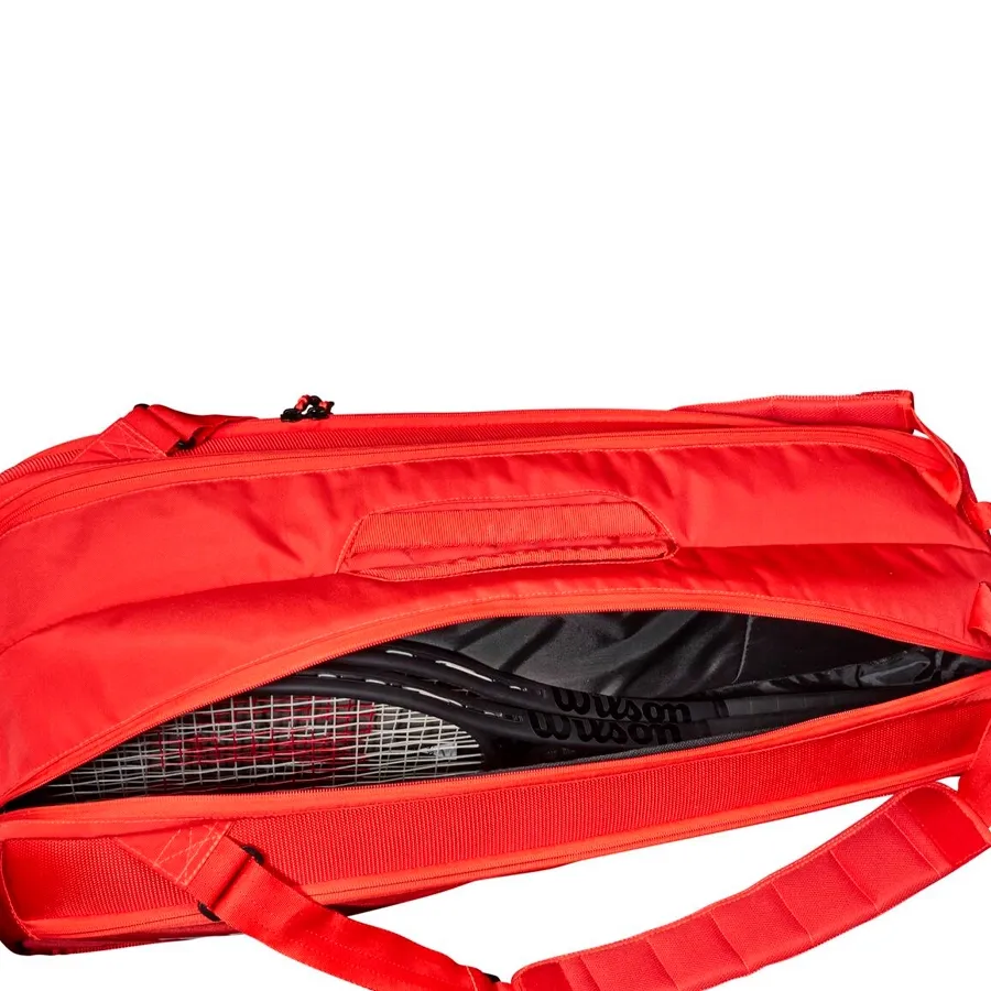 Imagen 6 de 7 de Raquetero Wilson Super Tour 6 Pk-ROJO
