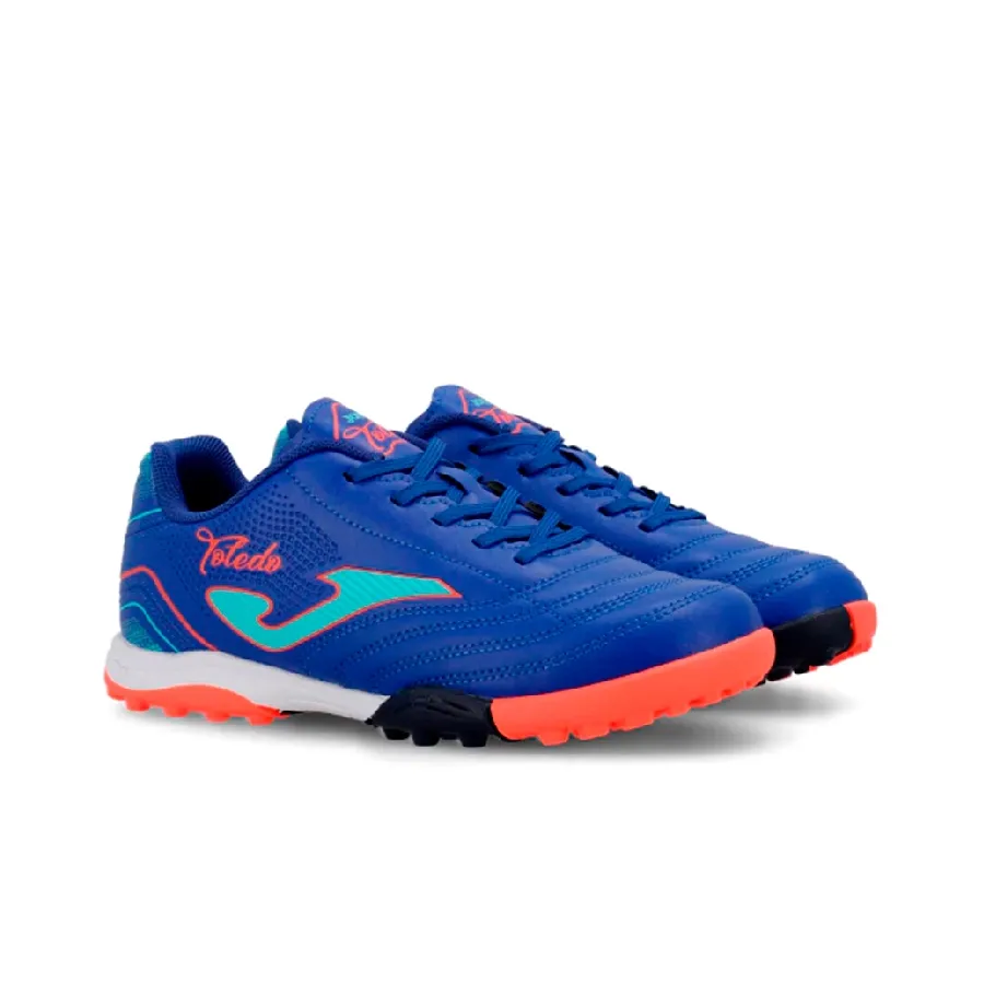 Imagen 1 de 8 de Botines Joma Botin Toledo Jr Tf-AZUL FRANCIA/NARANJA