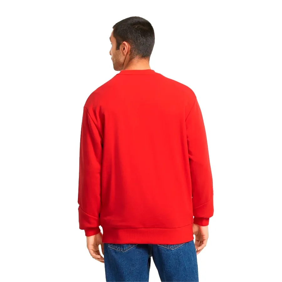 Imagen 1 de 3 de Buzo Puma Rebel Crew-ROJO/NEGRO/BLANCO
