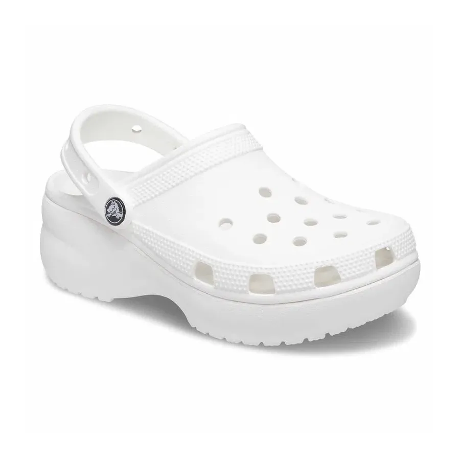 Imagen 4 de 5 de Ojotas Crocs Classic Platform Clog-BLANCO