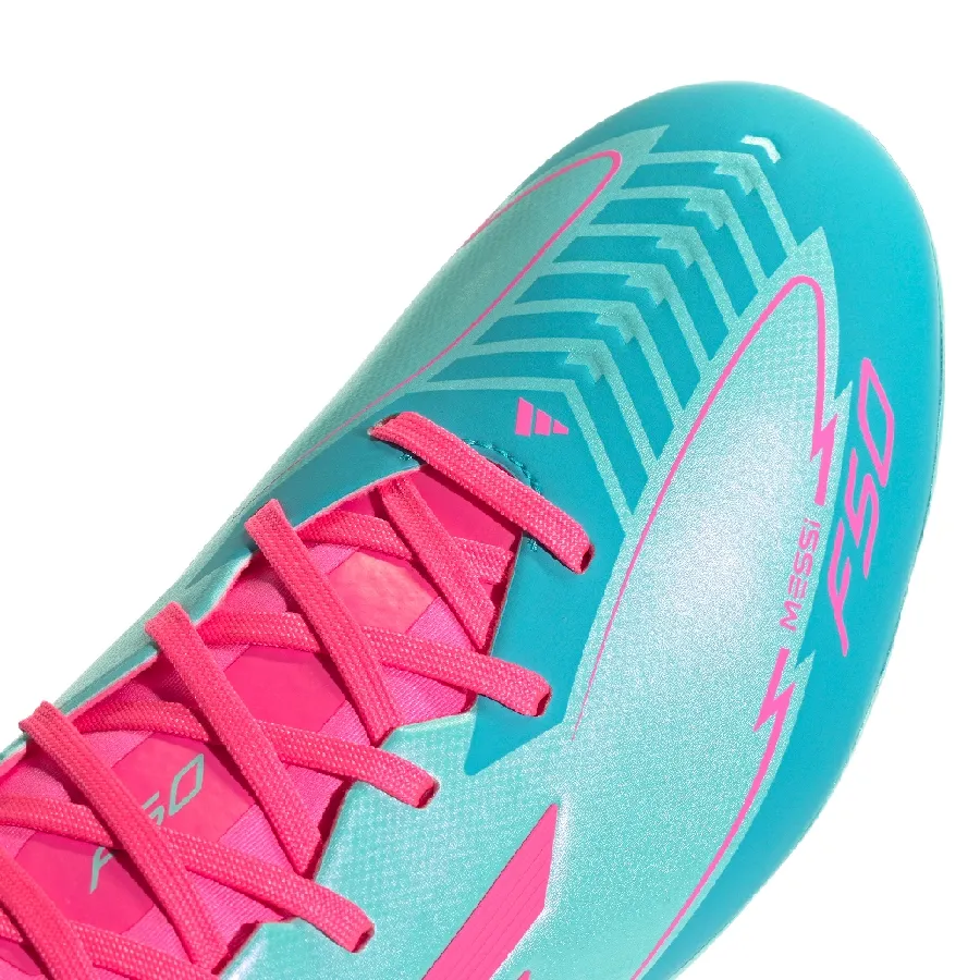 Imagen 6 de 7 de Botines adidas F50 League Messi FG/AG-CIAN/ROSA FLUOR/AQUA