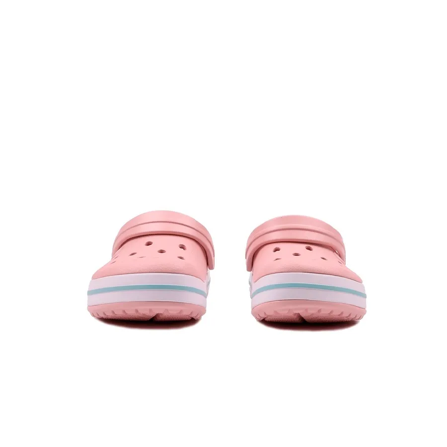 Imagen 3 de 7 de Ojotas Crocs Crocband-ROSA/BLANCO/VERDE AGUA