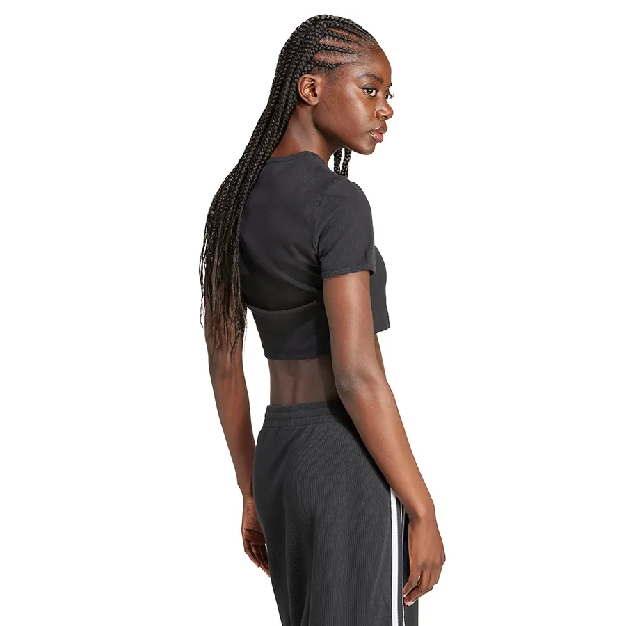 Imagen 1 de 4 de Remera adidas originals Essentials Rib Tee-NEGRO