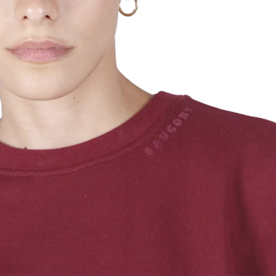 Imagen 2 de 4 de Buzo Saucony Hoodie Recovery Crew-BORDO