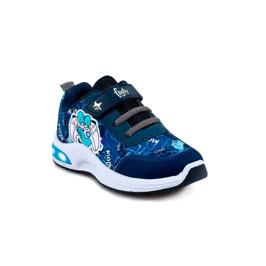 Imagen 1 de 2 de Zapatillas Footy Joystick-AZUL/BLANCO