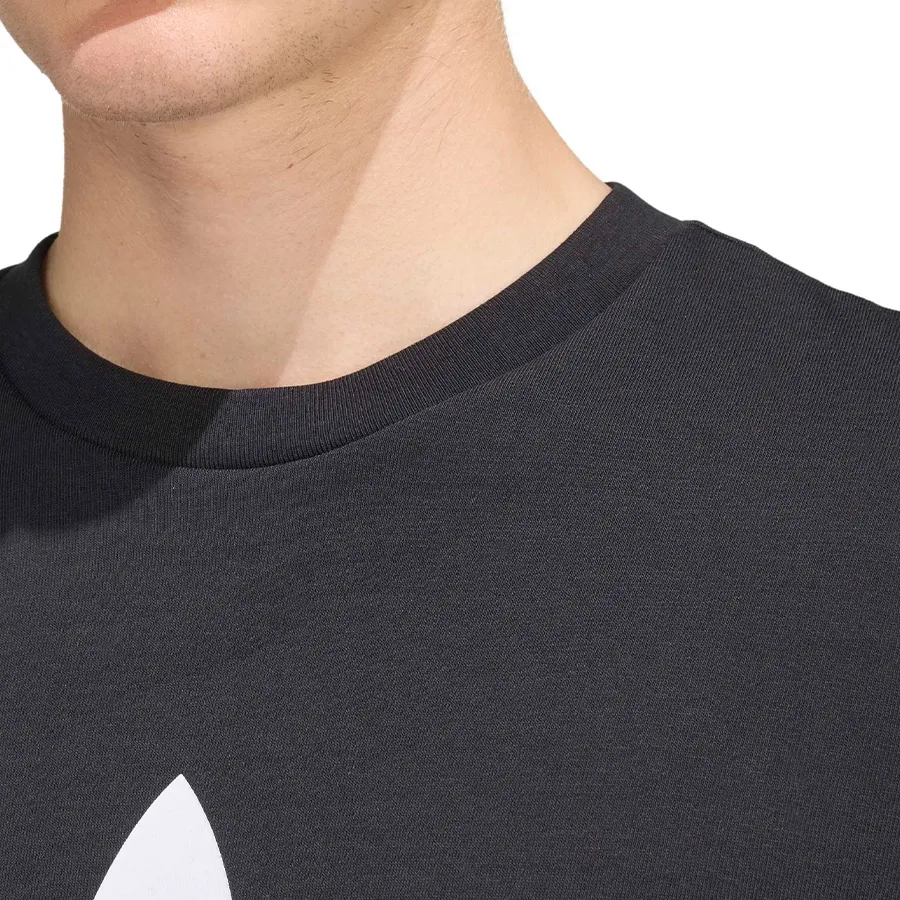 Imagen 4 de 5 de Remera adidas originals Adicolor Trifolio-NEGRO/BLANCO