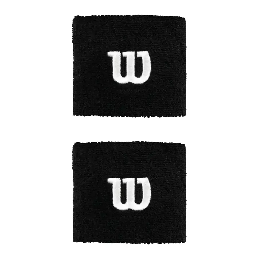 Imagen 0 de 1 de Muñequera Wilson Wristband W Bk-NEGRO/BLANCO