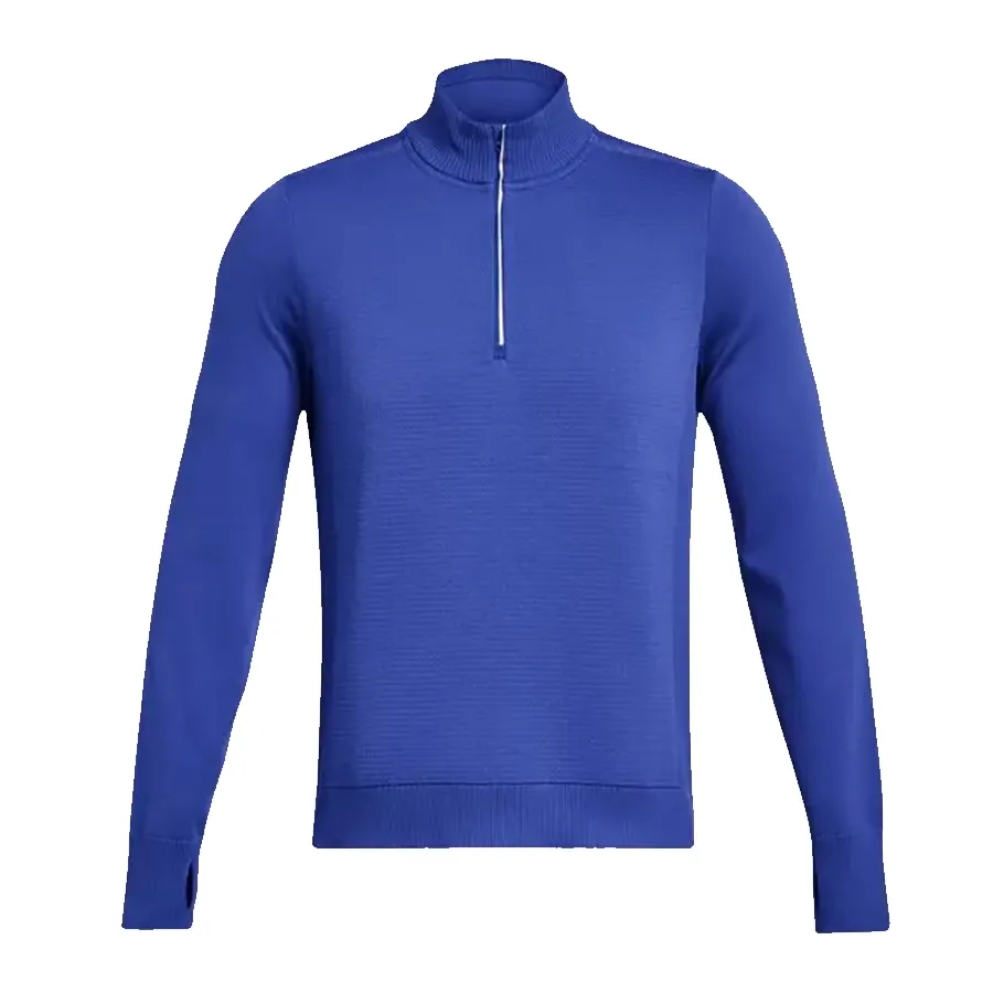 Imagen 3 de 5 de Campera Under Armour IntelliKnit Run ½ Zip-AZUL FRANCIA