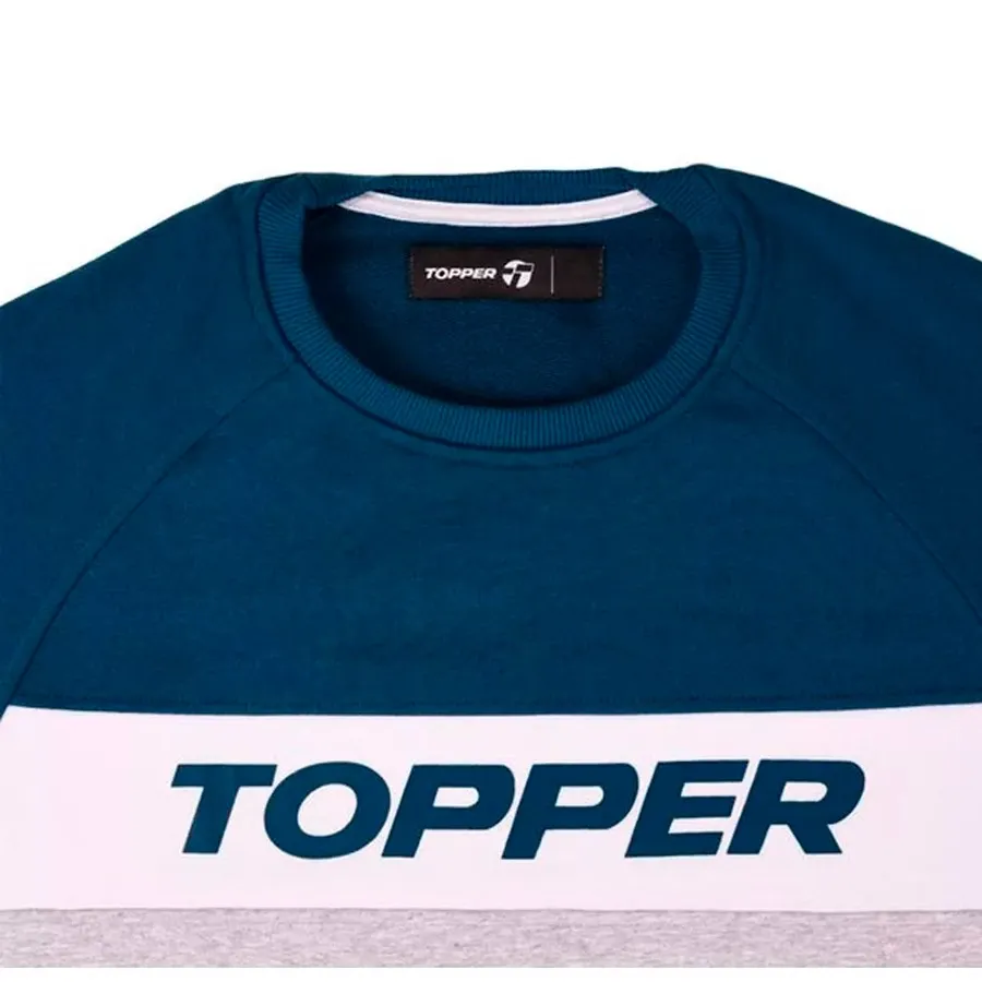 Imagen 2 de 3 de Buzo Topper Rtc Recorte Urbano-AZUL/BLANCO/GRIS