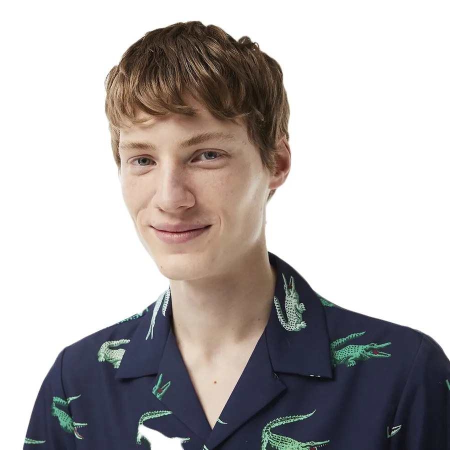 Imagen 3 de 4 de Camisa Lacoste -MARINO/VERDE