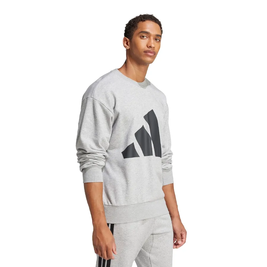 Imagen 1 de 6 de Buzo adidas Essentials Big Logo French Terry-GRIS/NEGRO