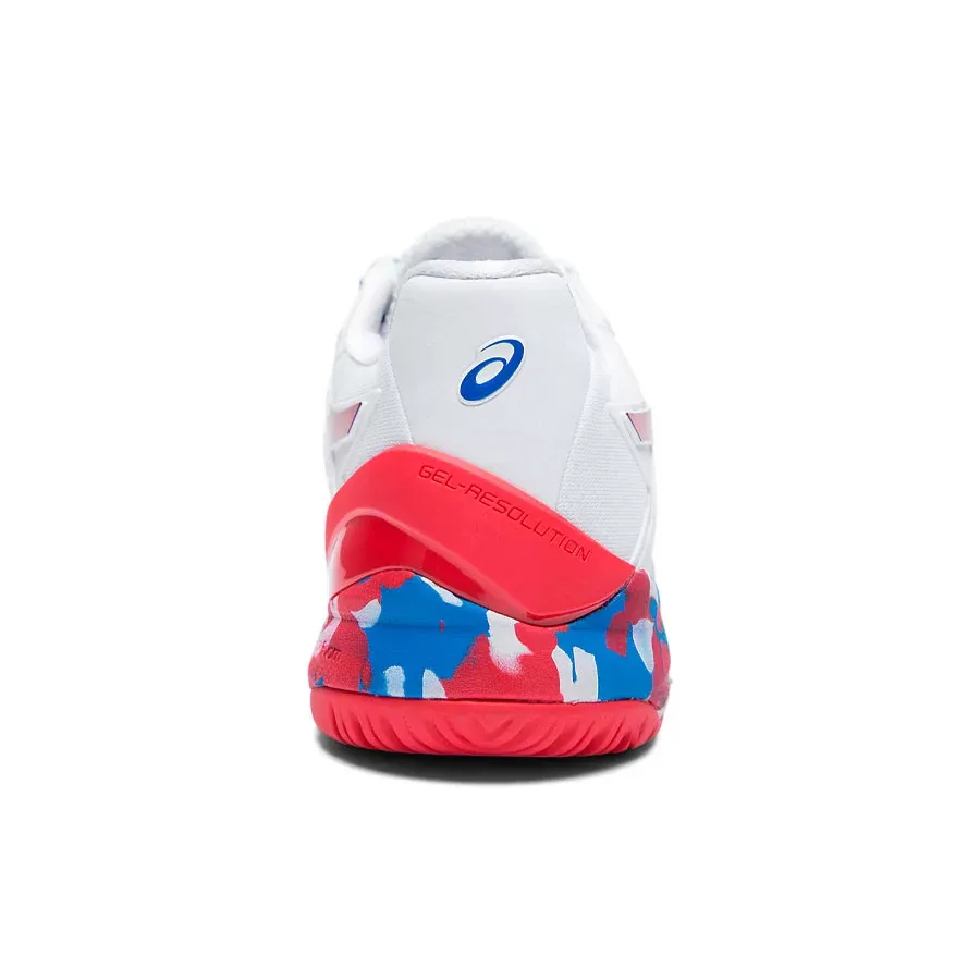 Imagen 3 de 5 de Zapatillas Asics Gel Resolution 8 L E-BLANCO/AZUL/ROJO