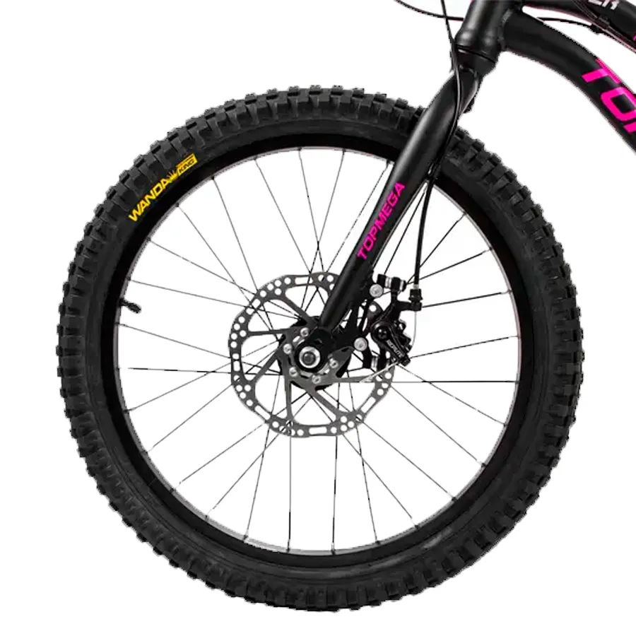 Imagen 2 de 7 de Bicicleta TopMega Slider R20 7V-NEGRO/FUCSIA