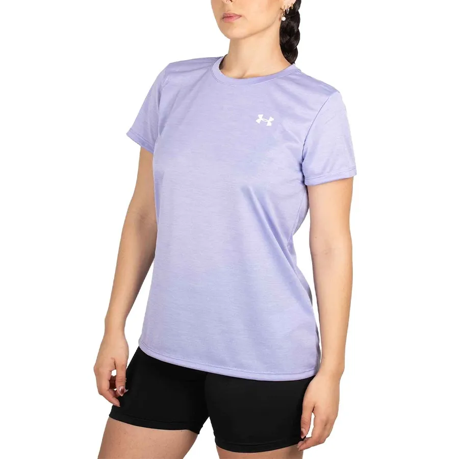 Imagen 1 de 3 de Remera Under Armour Tech Twist Ssc-MORADO