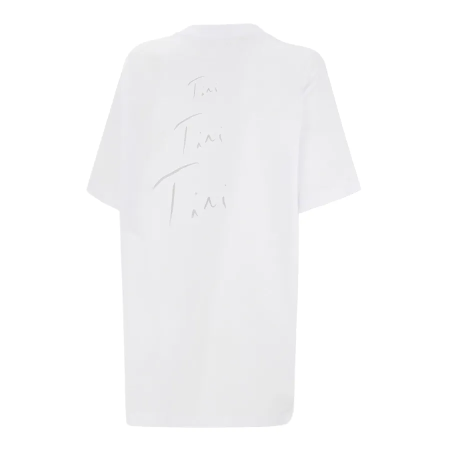 Imagen 1 de 4 de Remera Under Armour Oversized Tini Futttura-BLANCO
