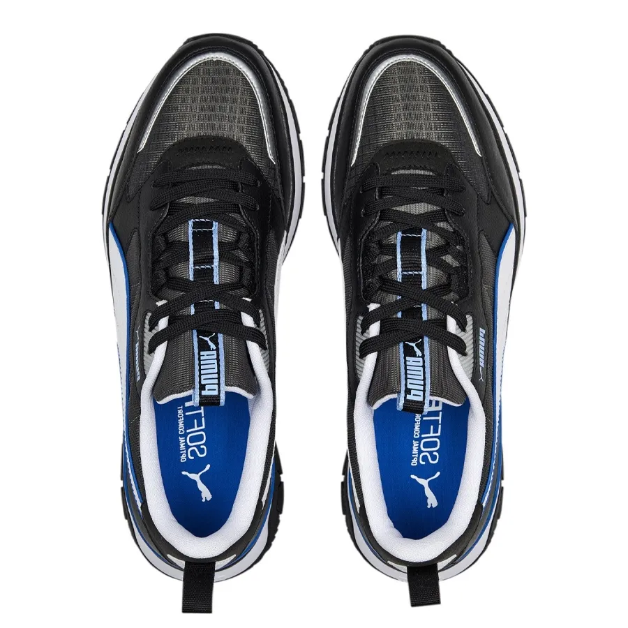 Imagen 3 de 5 de Zapatillas Puma R78 Treak-NEGRO/BLANCO/AZUL