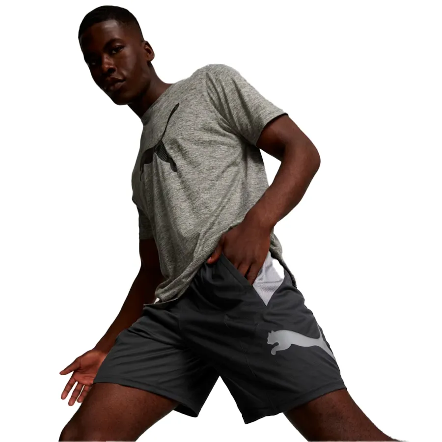 Imagen 2 de 6 de Puma Shorts  Favourite Cat Knit 8"-NEGRO/GRAFITO