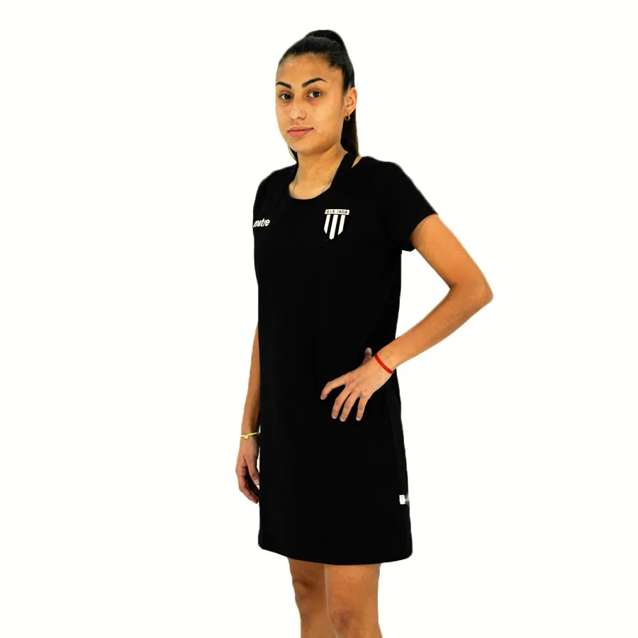 Imagen 1 de 7 de Vestido Mitre Lina Gimnasia y Esgrima-NEGRO/BLANCO