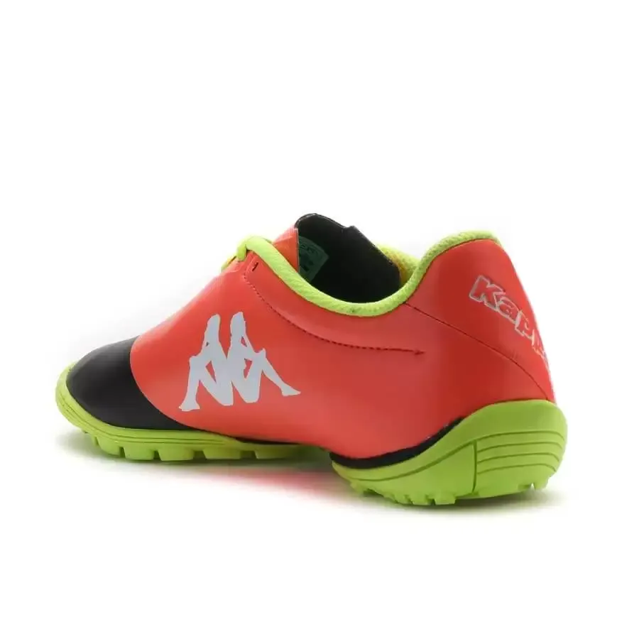 Imagen 2 de 5 de Botines Kappa 4 Soccer Helium Base Tg-NEGRO/NARANJA/LIMA