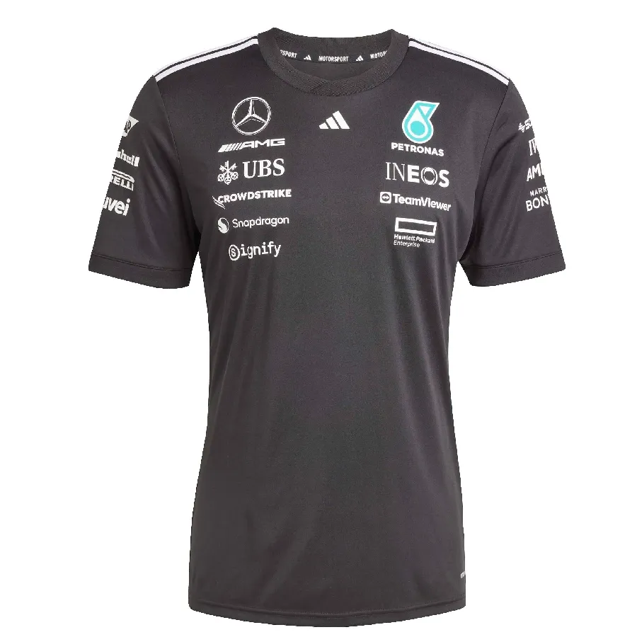 Imagen 2 de 5 de Camiseta adidas Piloto Mercedes - AMG Petronas F1 Team-NEGRO
