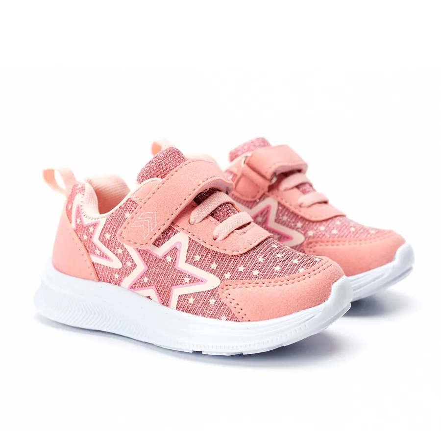 Imagen 1 de 2 de Zapatillas Atomik Deportivo Velcro Alpha 22-CORAL/ROSA