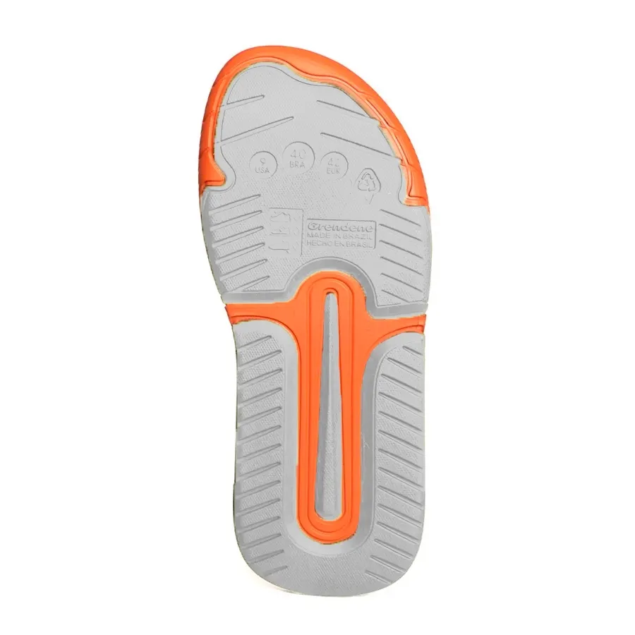 Imagen 3 de 4 de Sandalias Mormaii Swap Dedo Ad-NARANJA/NEGRO/BLANCO