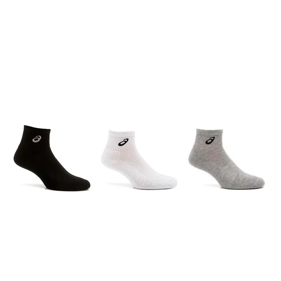 Imagen 0 de 4 de Medias Asics Tripack 1/2 Caña Icon-BLANCO/GRIS/NEGRO