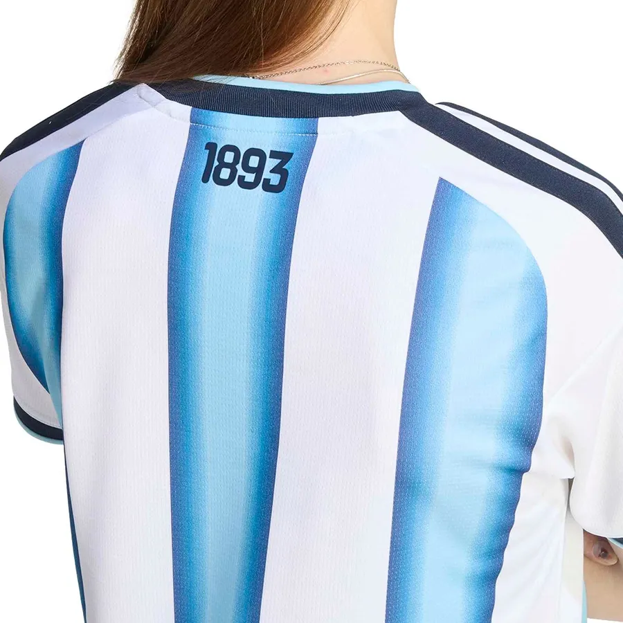 Imagen 5 de 6 de Camiseta adidas Titular Selección Argentina 26-BLANCO/NEGRO/CELESTE