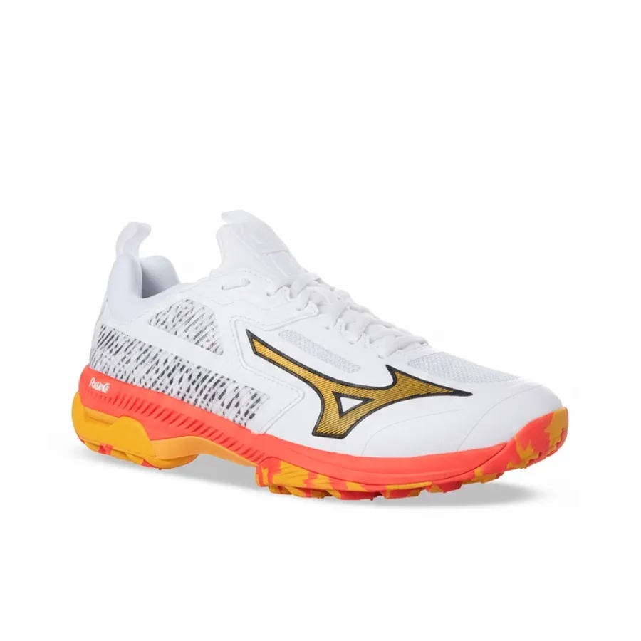 Imagen 1 de 6 de Botines Mizuno Wave Panthera 2-BLANCO/AMARILLO