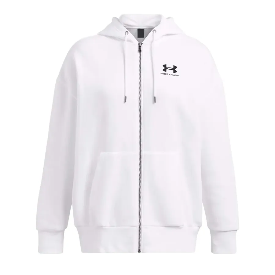 Imagen 3 de 6 de Campera Under Armour Icon fleece-BLANCO/NEGRO