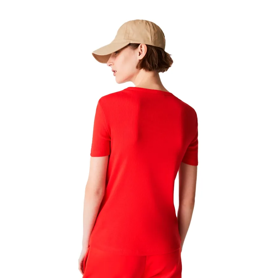Imagen 1 de 4 de Remera Lacoste Lisa-ROJO