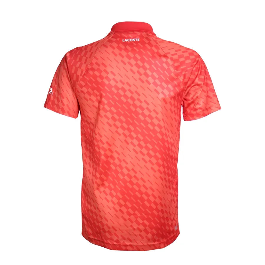 Imagen 1 de 5 de Remera Lacoste Novak Djokovic-ROJO/NARANJA