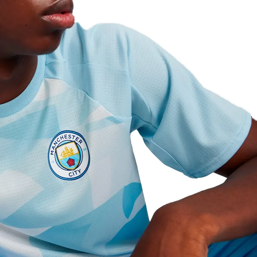 Imagen 4 de 6 de Camiseta Puma Prematch Manchester City-CELESTE