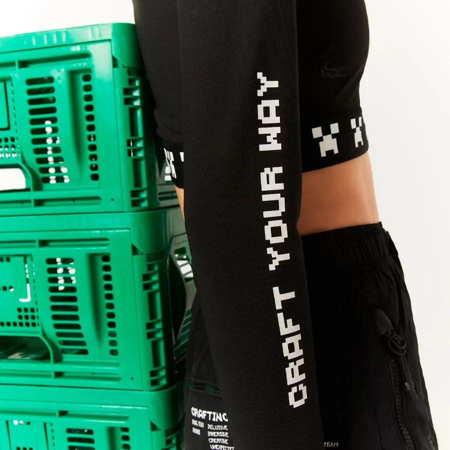 Imagen 2 de 5 de Remera Lacoste Shirt and Cols Roules-NEGRO/BLANCO