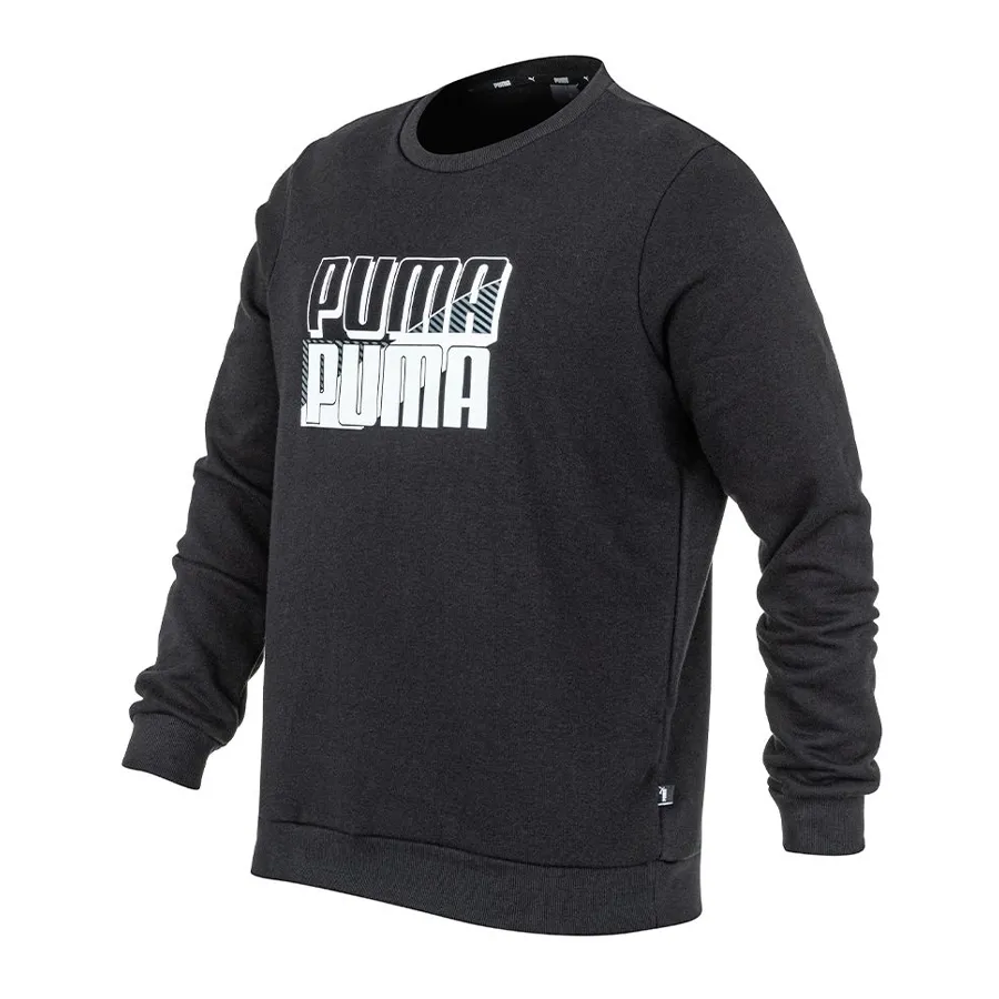 Imagen 0 de 2 de Buzo Puma Power Logo Crew-NEGRO/BLANCO