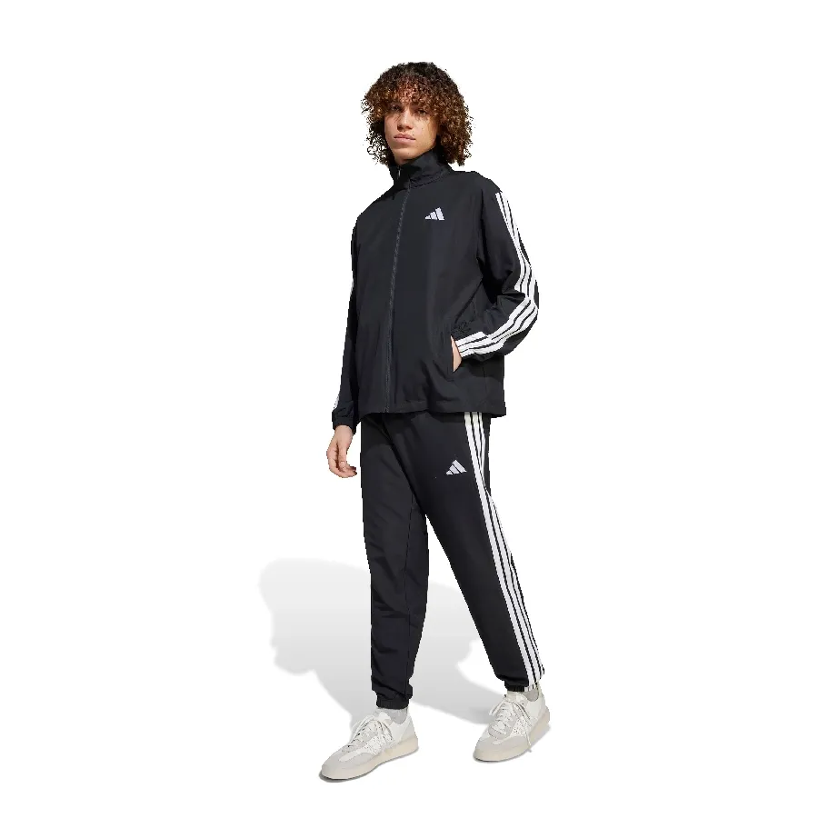 Imagen 0 de 7 de Conjunto adidas Sportswear Basic 3 Stripes-NEGRO/BLANCO