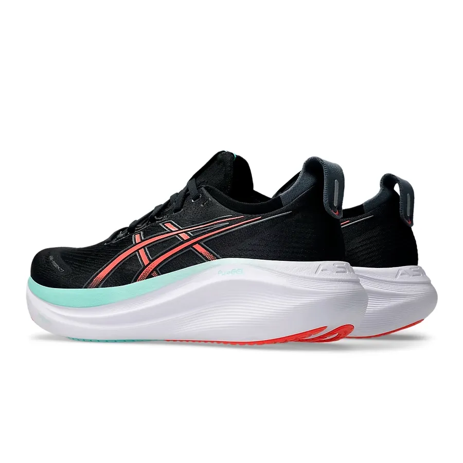 Imagen 3 de 7 de Zapatillas Asics Gel Nimbus 27-NEGRO/CORAL/AQUA