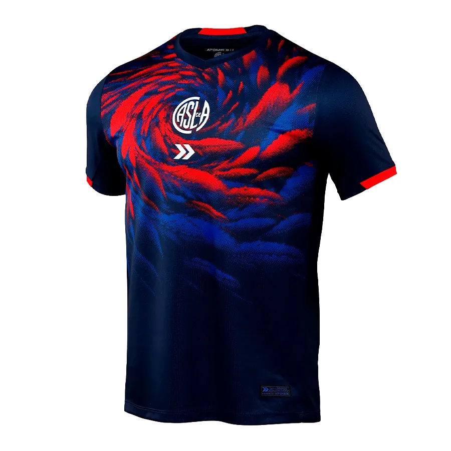 Imagen 2 de 4 de Camiseta Atomik San Lorenzo Pre Match 25-AZUL/ROJO