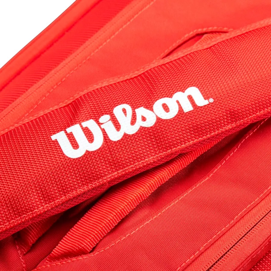 Imagen 5 de 7 de Raquetero Wilson Super Tour 6 Pk-ROJO