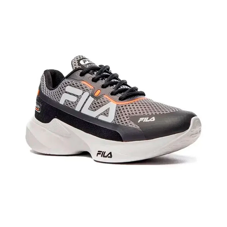 Imagen 1 de 5 de Zapatillas Fila Recovery Kids-NEGRO/GRAFITO/NARANJA