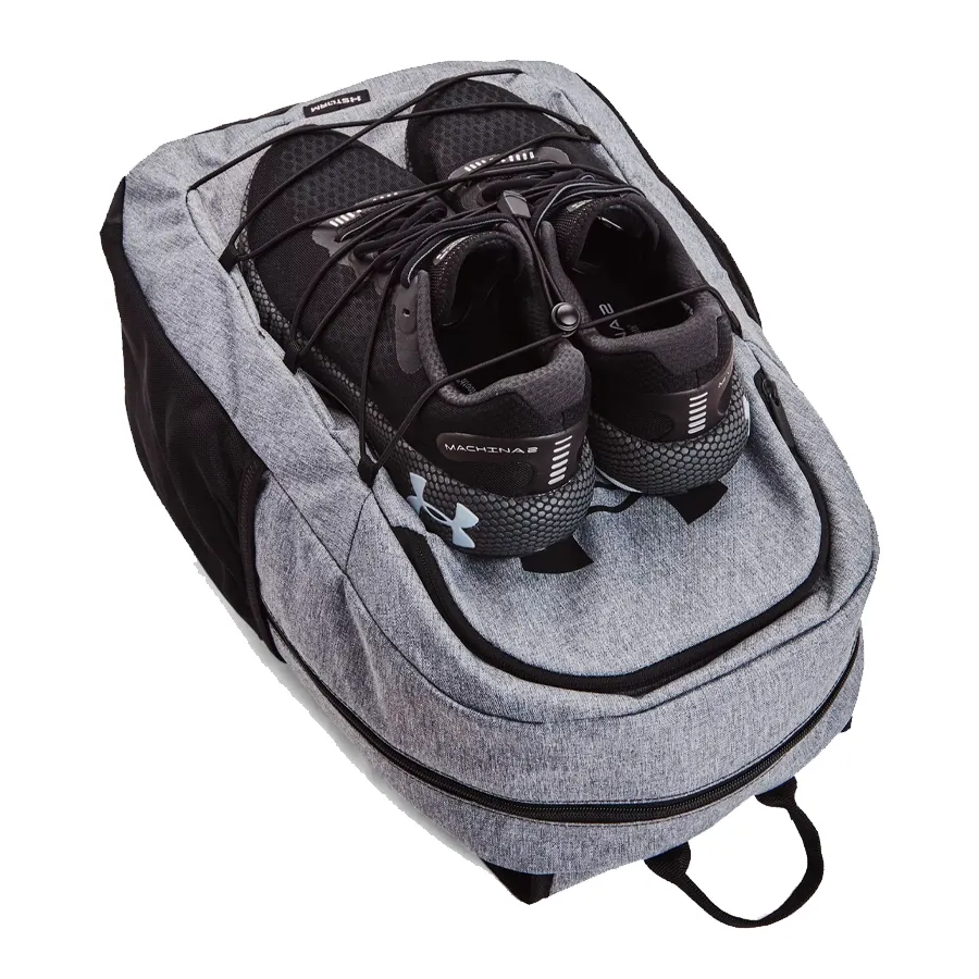 Imagen 2 de 7 de Mochila Under Armour Hustle Sport-GRIS/NEGRO