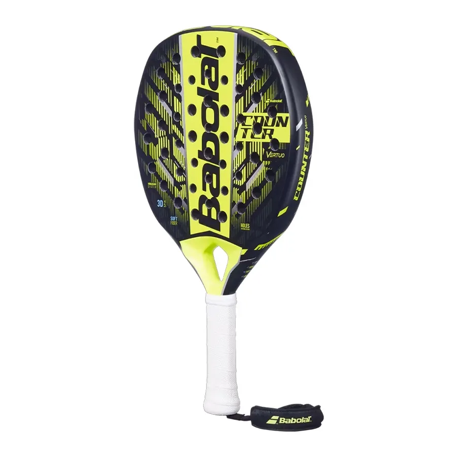 Imagen 1 de 5 de Paleta Babolat Counter Vertuo 2.5-NEGRO/VERDE FLUOR