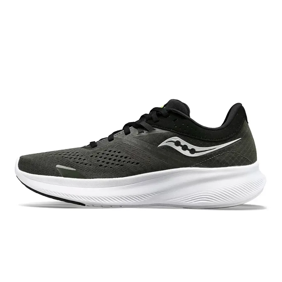 Imagen 2 de 5 de Zapatillas Saucony Ride 16-VERDE OSCURO/NEGRO/VERDE FLUOR