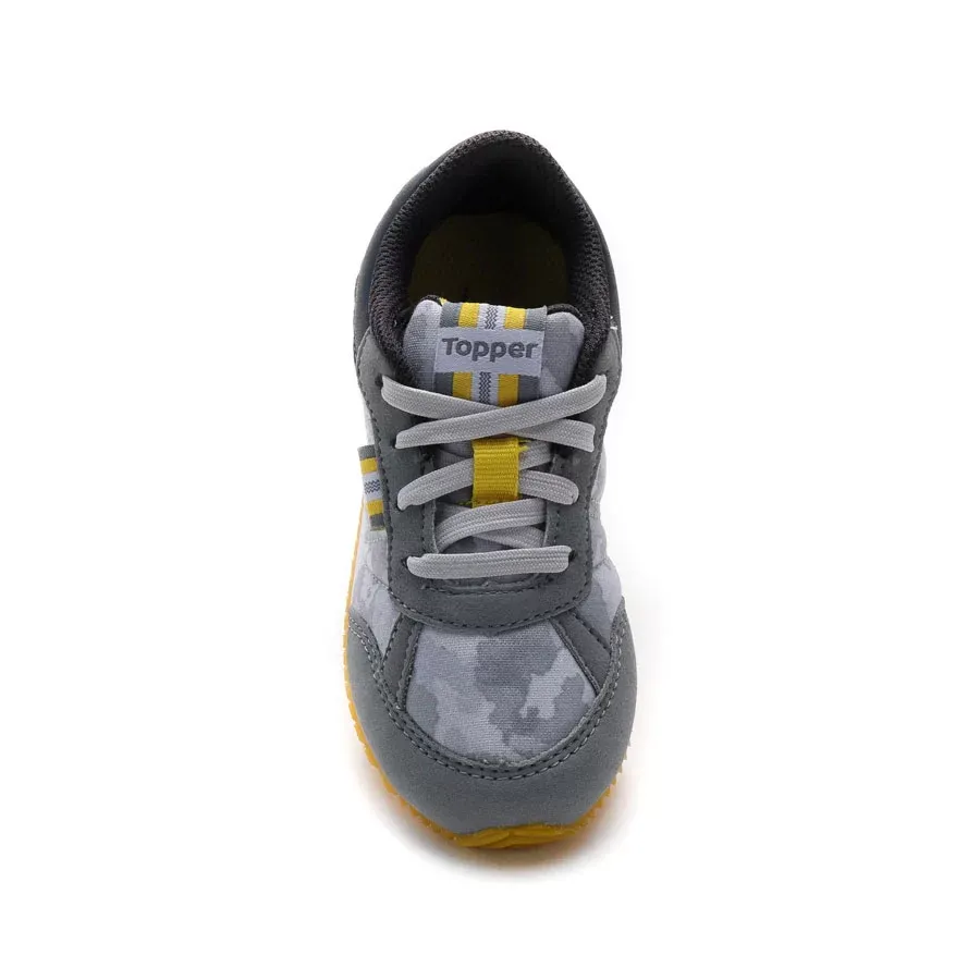 Imagen 1 de 4 de Zapatillas Topper Theo Camping Bebe-GRIS/VERDE/BLANCO