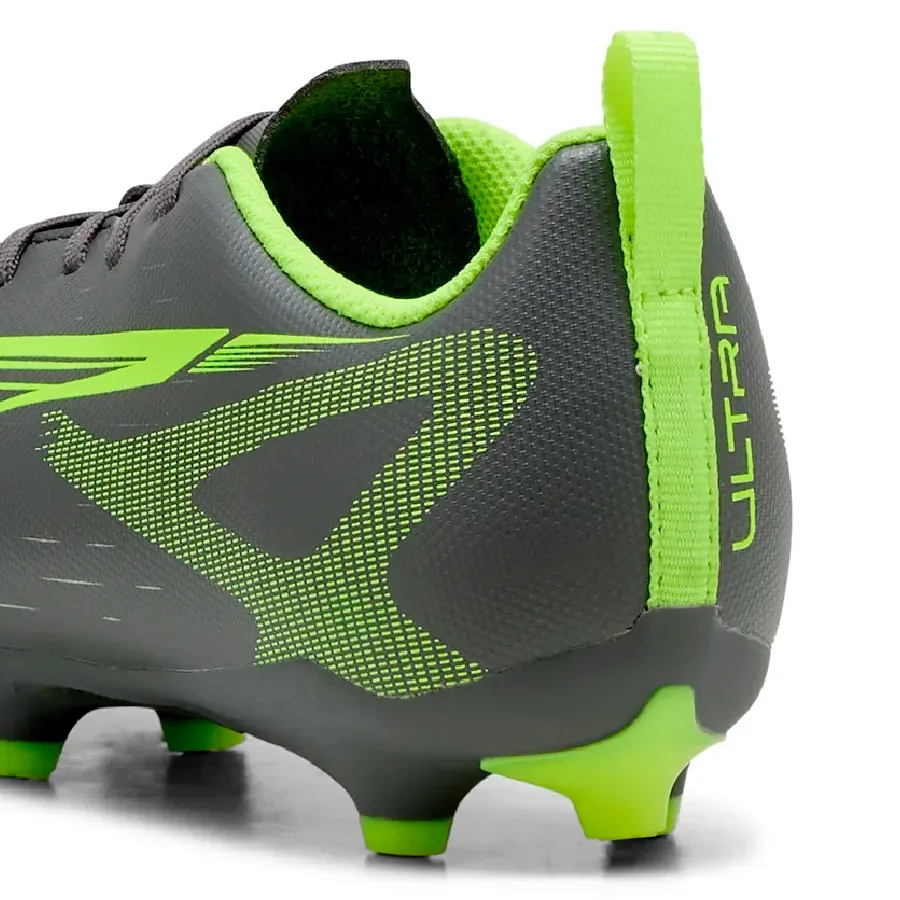 Imagen 5 de 6 de Botines Puma Ultra 5 Play Fg JR-GRAFITO/VERDE FLUOR