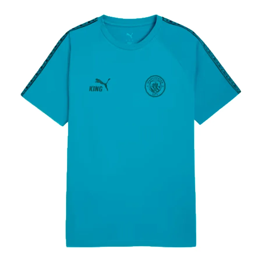 Imagen 2 de 4 de Remera Puma Manchester City King-TURQUESA