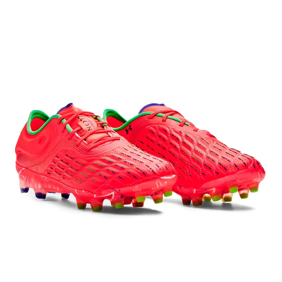 Imagen 3 de 5 de Botines Under Armour Clone Mag Elite 3.0-ROJO/VERDE