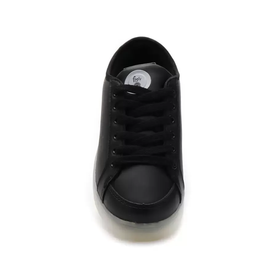 Imagen 1 de 5 de Zapatillas Footy Con Luces Urbano Pu Led-NEGRO
