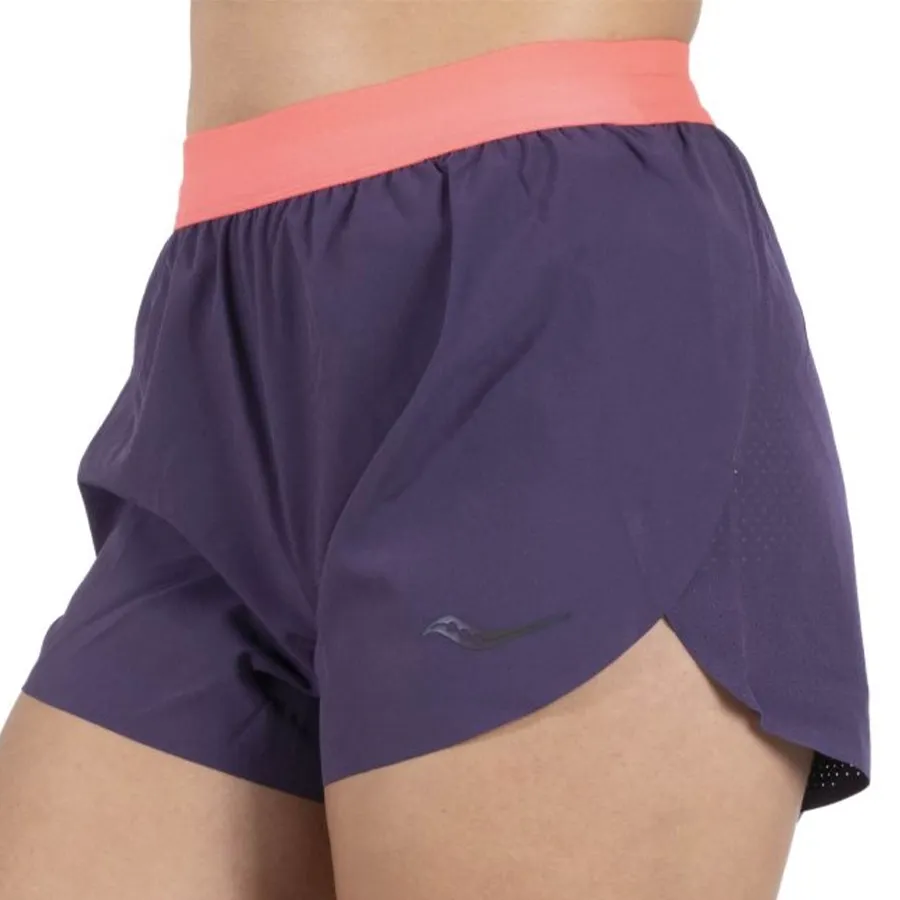 Imagen 2 de 3 de Shorts Saucony Endorphin Split-PURPURA/NARANJA FLUOR