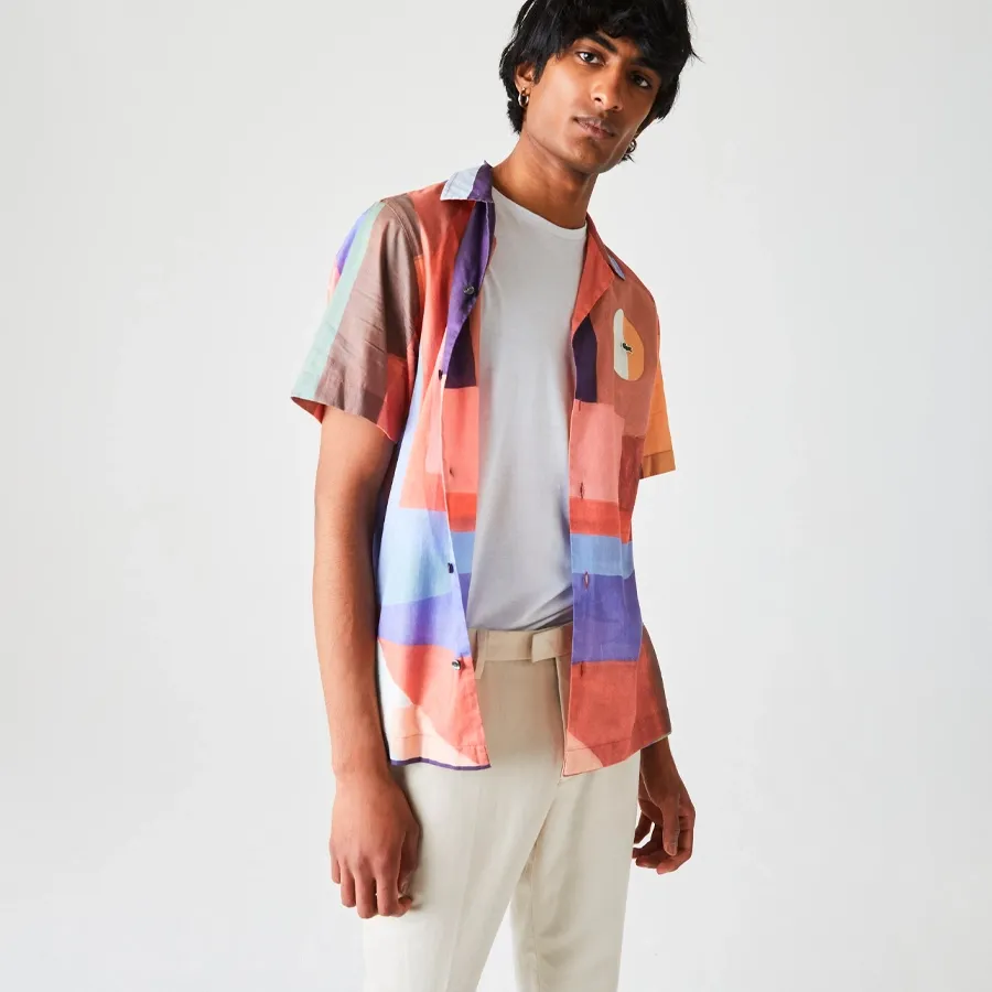 Imagen 3 de 4 de Camisa Lacoste Casual Manches Co-MULTICOLOR
